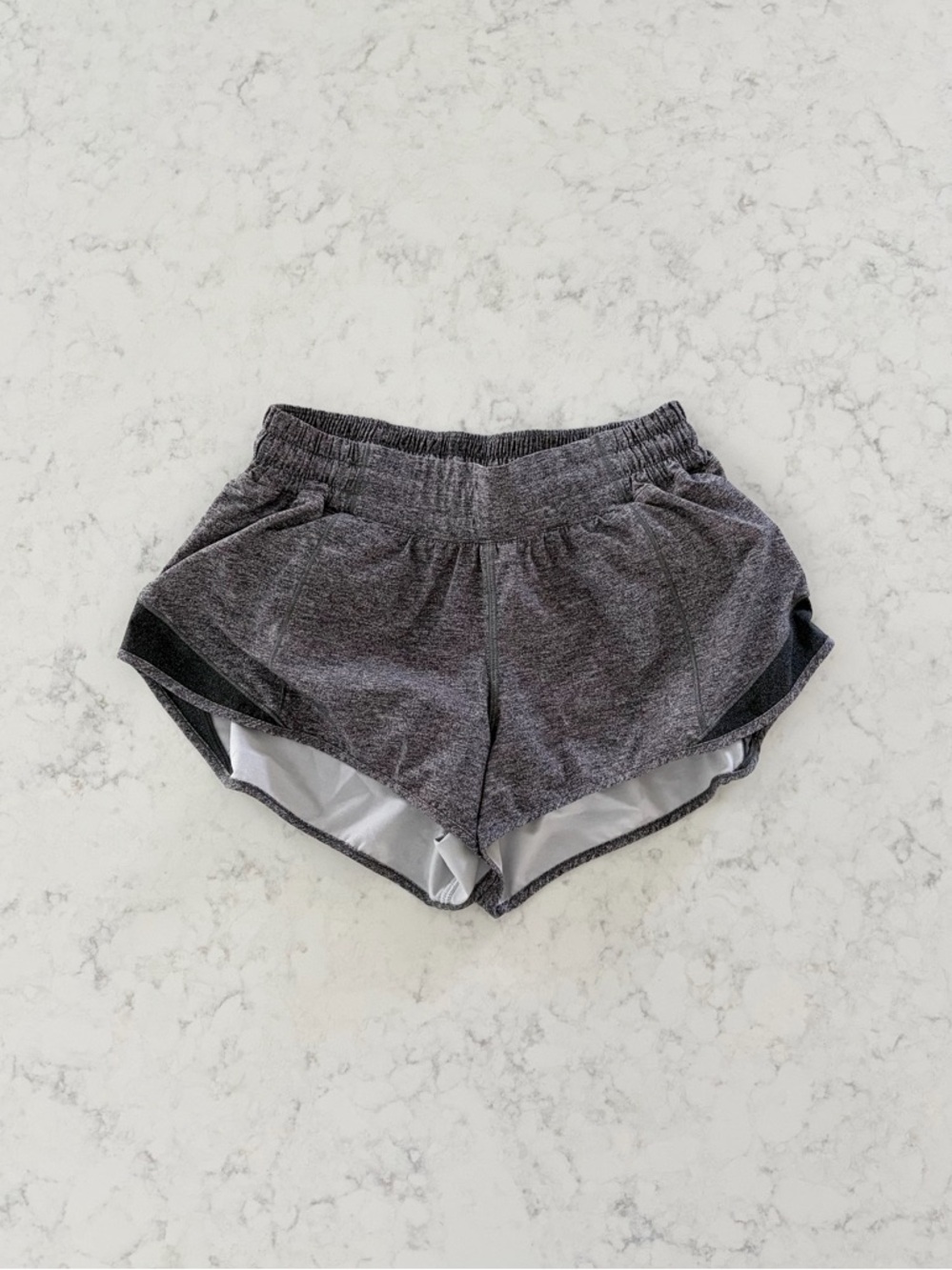 Lululemon Heathered Gray Athletic Shorts